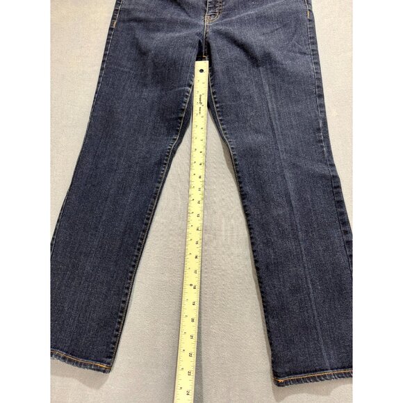 Lauren Ralph Lauren Curvy Jeans Modren Straight Leg Mid Rise Blue Women Size 12P - Picture 6 of 11